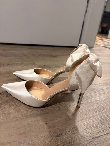 Weisse elegante schuhe high - elegante,