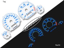 LETRONIX Plasma Tacho Tachoscheiben EL-Dash VW Golf 3 Vento 0-240 km/h