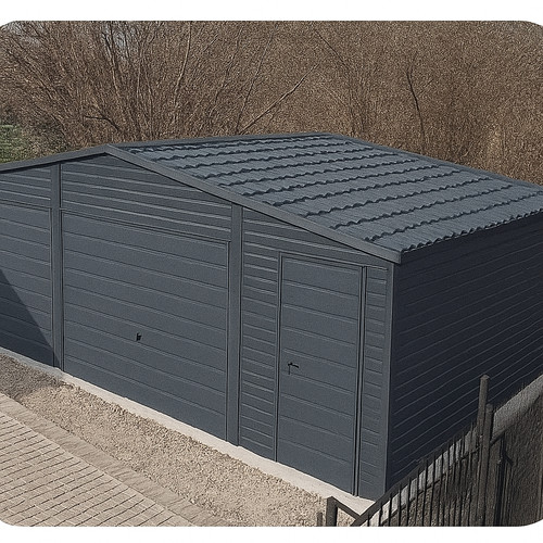 Doppelgarage 8x6 blechgarage - doppelgarage,