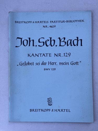 Noten bach kantate nr - j.s.,