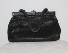 alte handtasche leder 50er