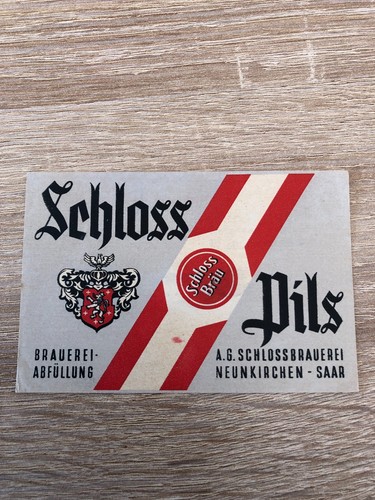 Bieretikett schlossbrauerei - bieretikett,