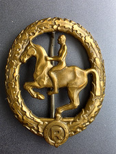 Deutsches Reiterabzeichen in Bronze - Hersteller : Steinhauer und Lück