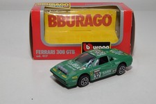 B74 1:43 BBURAGO BURAGO 4117 FERRARI 308 GTB 308GTB RALLY SABA GREEN MIB
