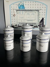 Alte Emaille  Vorratsdosen