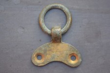 Viktorianische ovale Messingrahmenhalterung | antike runde Spiegelmalerei Hakenhalterung