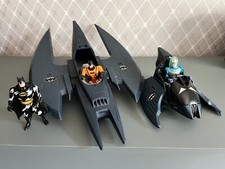 Batman Animated Series Kenner 1993 - Vintage Batwing + 3 Figuren +Fahrzeug Aero