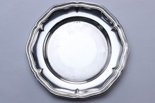 835er Silberteller 6-passig 87,5g Silberschale profiliert Tafelsilber  D. 15 cm