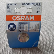 2 St. Osram Halogen Kaltlicht  MR11 Decostar 35S  12V 35W GU4 44892 SP 10°
