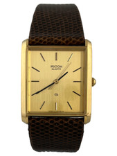 Luxuriöse NOS Herrenarmbanduhr Ricoh Riquartz 742002 mit Hangtag, funktioniert