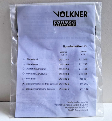 Völkner gleissperrsignal - völkner,