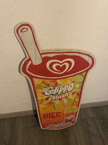 Werbeschild calippo getränk - werbeschild,