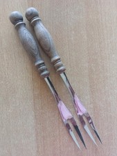 WMF Burgund * 2 Serviergabeln * Edelstahl Cromargan * 19,6  cm * 20 gr.* Gut