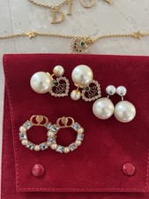 Dior 3xOhrstecker / 3xHalsketten