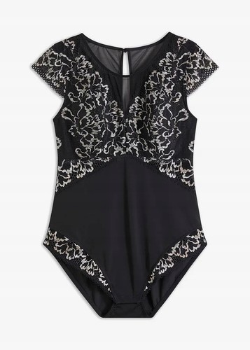 Spitzenbody mit transparenten