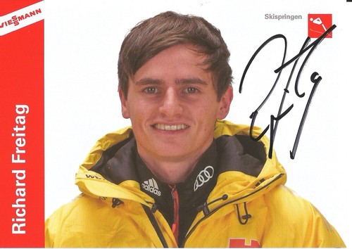 Autogramm richard freitag - autogramm,