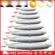 LED Panel Einbau Leuchte Einbaustrahler Deckenleuchte Rund Spot flach slim Lampe