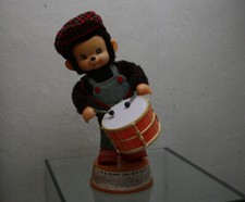 MONCHHICHI 37cm TROMMELAFFE Dachbodenfund Rarität 70er Jahre Batterieautomat