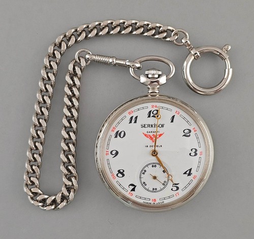 Taschenuhr serkisof eisenbahn - taschenuhr,