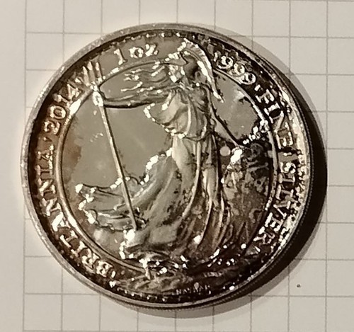 Oz silbermünze britannia - **,