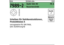 Reyher Unterlegscheibe DIN 7989-2 20/22 x 37 x8 Stahl 100HV feuerverzinkt