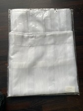 Weiß transparent gemusterter Schlaufenvorhang, 145 x 245 cm, neu und OVP
