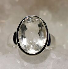Ring mit Kristall - Bergkristall, 925er Silber, Gr. 18,1 - Quarz