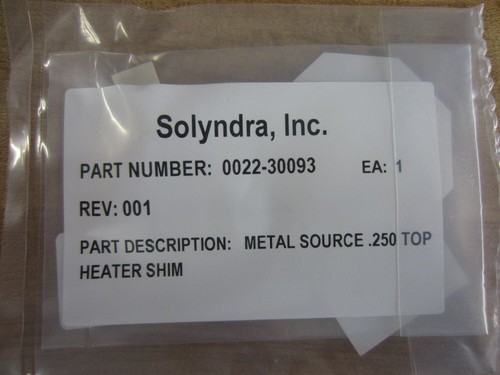 Solyndra 0022 30093 metal - solyndra, 0022-30093