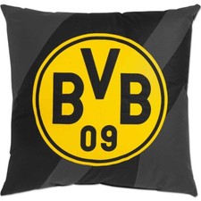 BVB Kissen Logo grau/schwarz