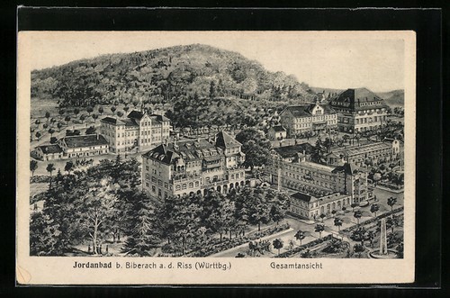 Ansichtskarte jordanbad bei - ansichtskarte,