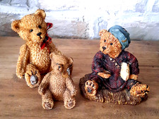 3 schöne Teddybären, Teddys, Figuren, Deko, Polyresin