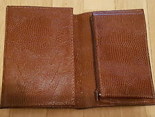 Echt Leder Brieftasche Geldbeutel "Krokoleder Optik" Made in France