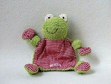Sigikid Frosch rot weiß kariert ca. 19 cm Schmusetuch Kuscheltuch (T179)