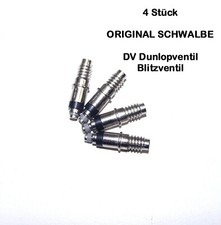 ❌ 4 Stück ORIGINAL SCHWALBE Blitzventil Ventileinsatz Dunlopventil DV NEU ❌