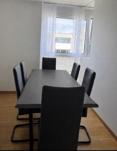 Tlg esszimmer set - 7-tlg., schwarz