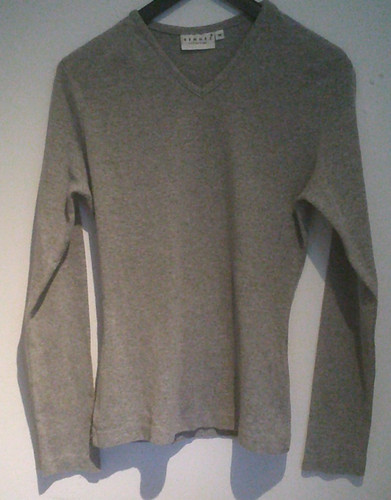 Graues shirt langarm mit - graues,