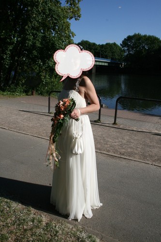Brautkleid satin chiffon - satin,