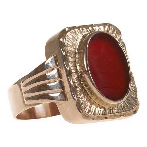 Herren ring roségold 333 - ring,