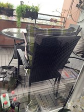 Balkonmöbel Set 4 Stühle Ein