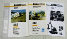 2 Prospekte Technische Daten Kramer Allrad 808 Rad- / Kettenbagger von 1996/98