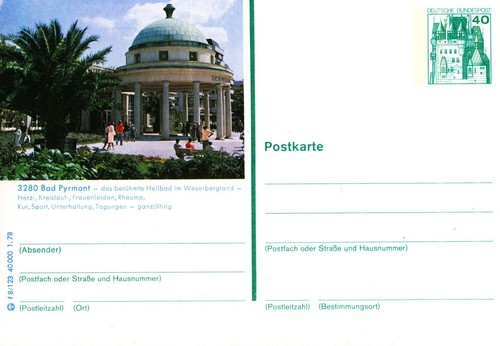 Bildpostkarte bad - (845),