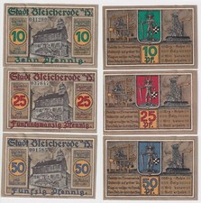 3 Banknoten 10,25 & 50 Pf