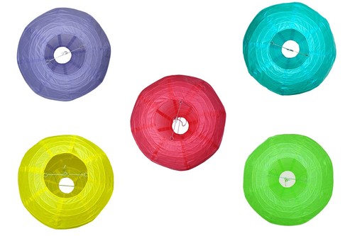 Lampenschirm papier rot - lampenschirm,