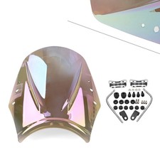 Universal Motorrad Windschutzscheibe Windschutz Deflektor Wind Schild Iridium