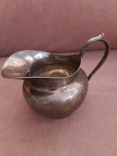 Altes Milchkännchen Christofle Versilbert Mit Monogramm 