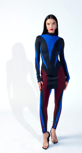 Mugler schwarz blau - hm,