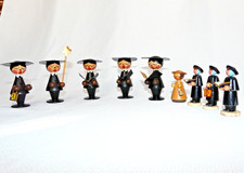 Erzgebirge Kurrende Sänger Konvolut zum restaurieren herrichten Farbschäden