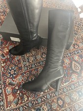 Tamaris Damen Stiefel Schwarz aus Leder Gr. 39