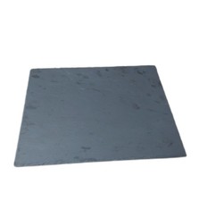 Relaxdays Servierplatten Schieferplatten Set groß 30x40 cm anthrazit beschreibba