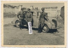 Foto Wehrmacht Offiziere PKW 2.WK (664n)